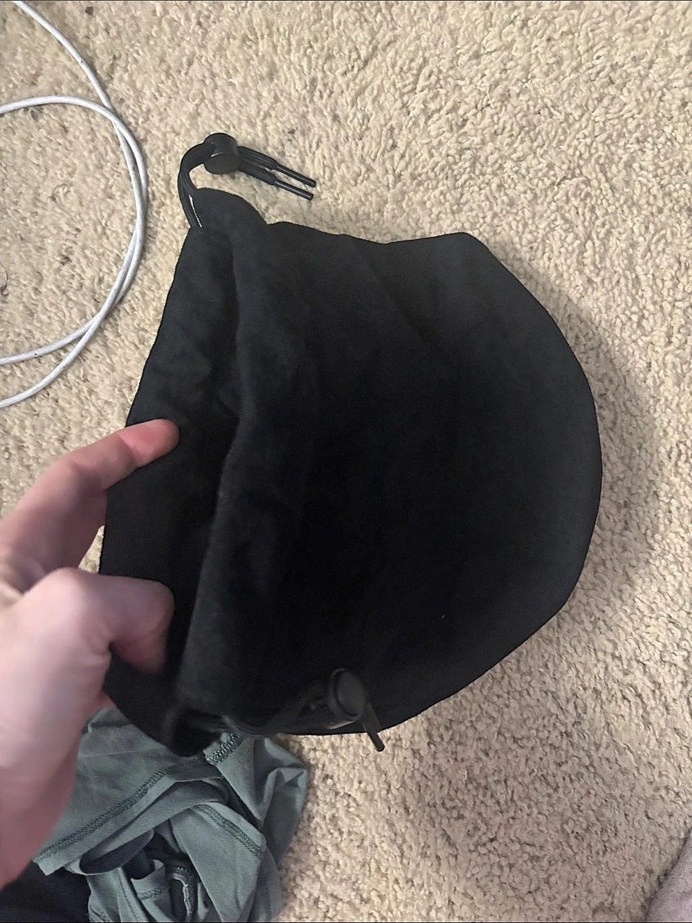 Black Drawstring Bag - Picture 3 of 3